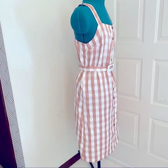🥳NEW Modcloth Gingham Pencil Dress - Picture 3 of 16